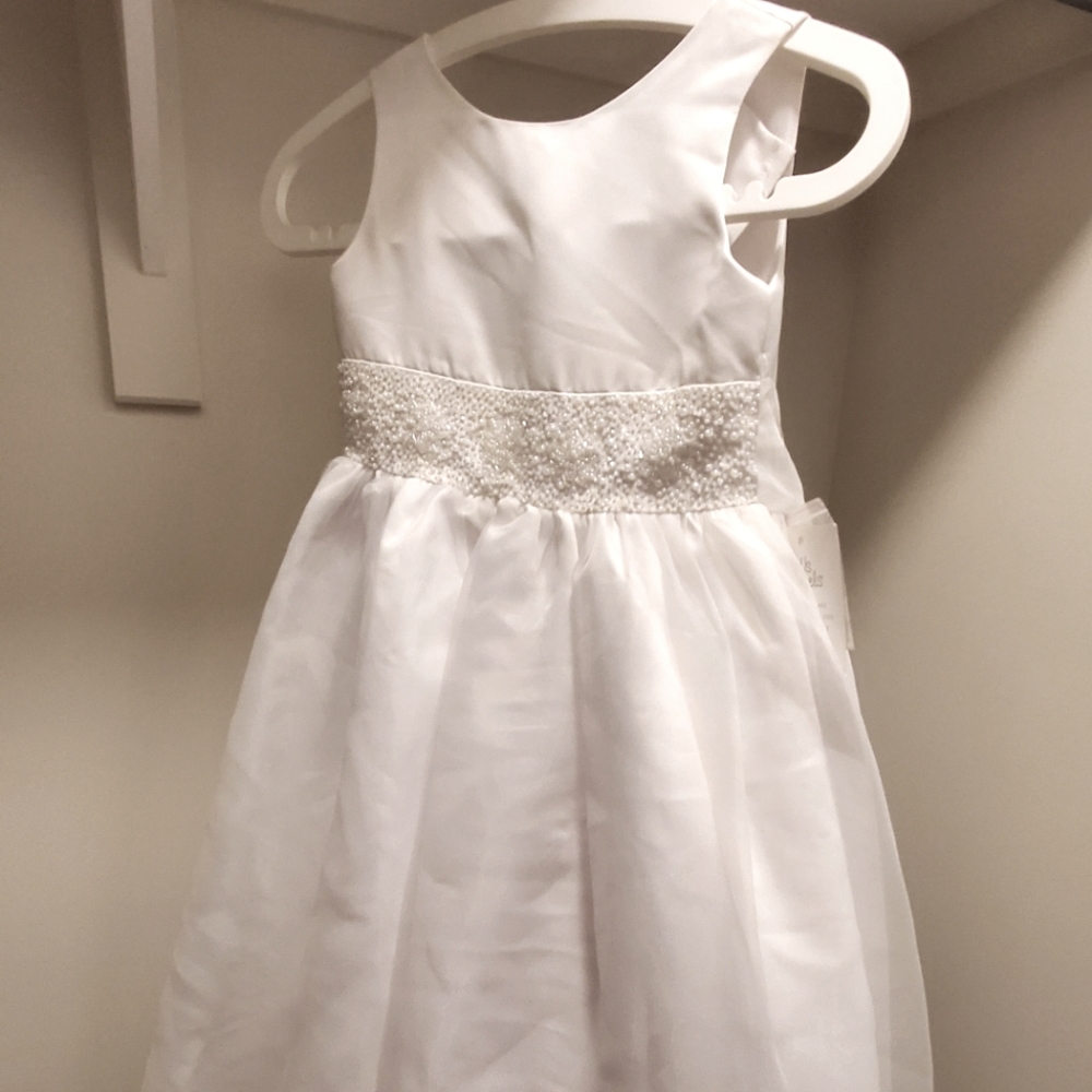 New US Angels Princess Dress Tulle Sparkly White Size 6